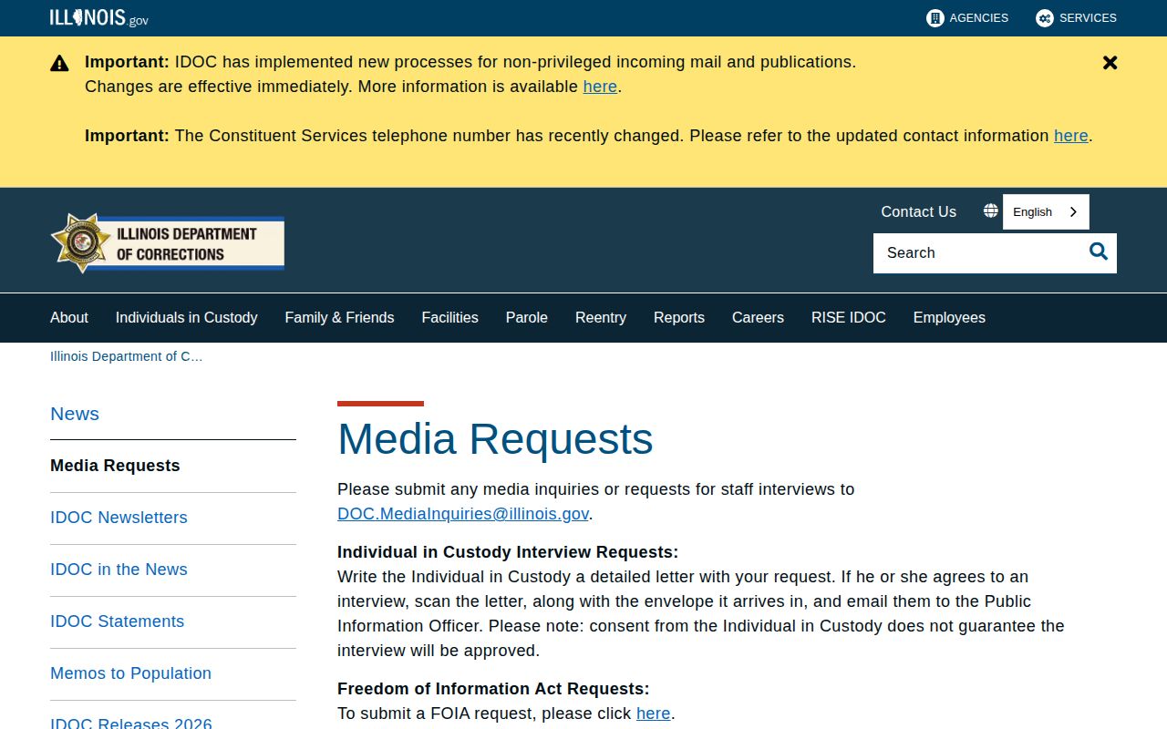 Illinois custody photo policy after a Whiteside County arrest